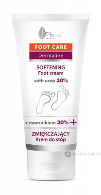 Foot Care Dermaline Softening Foot Cream With Urea 30% / Смягчающий крем для ног с мочевиной 30% 100 мл Ava Laboratorium (Польша) 6574