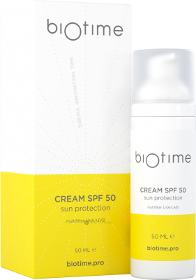 Солнцезащитный крем SPF 50 Cream SPF 50 Sun Protection 50 мл  (Biotime)