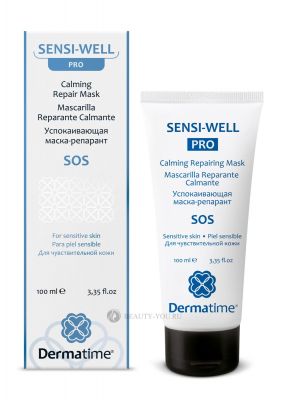 Успокаивающая маска-репарант. Для чувствительной кожи SENSI-WELL PRO SOS Calming Repair Mask 100 мл (Dermatime)