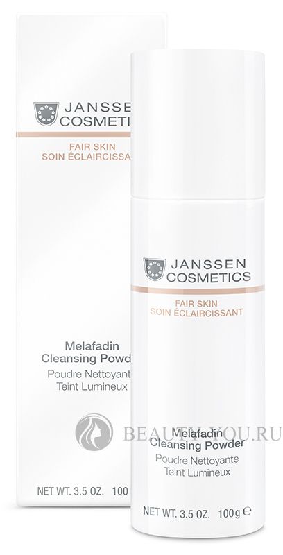 Осветляющая очищающая пудра Melafadin Cleansing Powder 60г Janssen Cosmetics (Янсен Косметикс) 3300