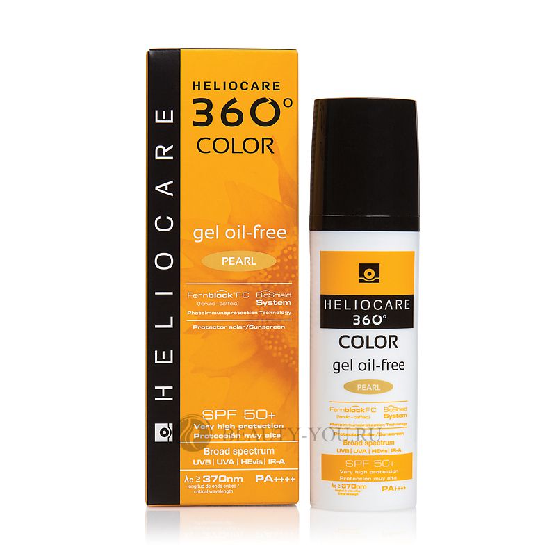 Тональный солнцезащитный гель с SPF 50+ (Жемчужный)  - HELIOCARE 360º Color Gel Oil-Free Pearl Sunscreen SPF 50+ (Cantabria Labs)
