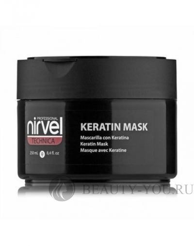 Кератиновая маска для мощного восстановления и увлажнения волос Keratin Mask, 250 мл (Nirvel) 8484