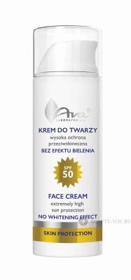 Skin Protection Extra Moisturizing Cream / Экстра - увлажняющий  солнцезащитный крем SPF 50 50 мл Ava Laboratorium (Польша) 5461