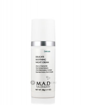 Delicate Soothing Night Cream — Успокаивающий ночной крем для ухода за чувствительной кожей 50 гр M.A.D Skincare (США) 00116