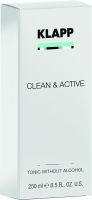 Тоник CLEAN&ACTIVE Tonic 250 мл (Klapp) 1207