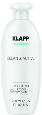 Эксфолиатор для сухой кожи / CLEAN&ACTIVE Exfoliator Dry Skin 250 мл (Klapp) 1208