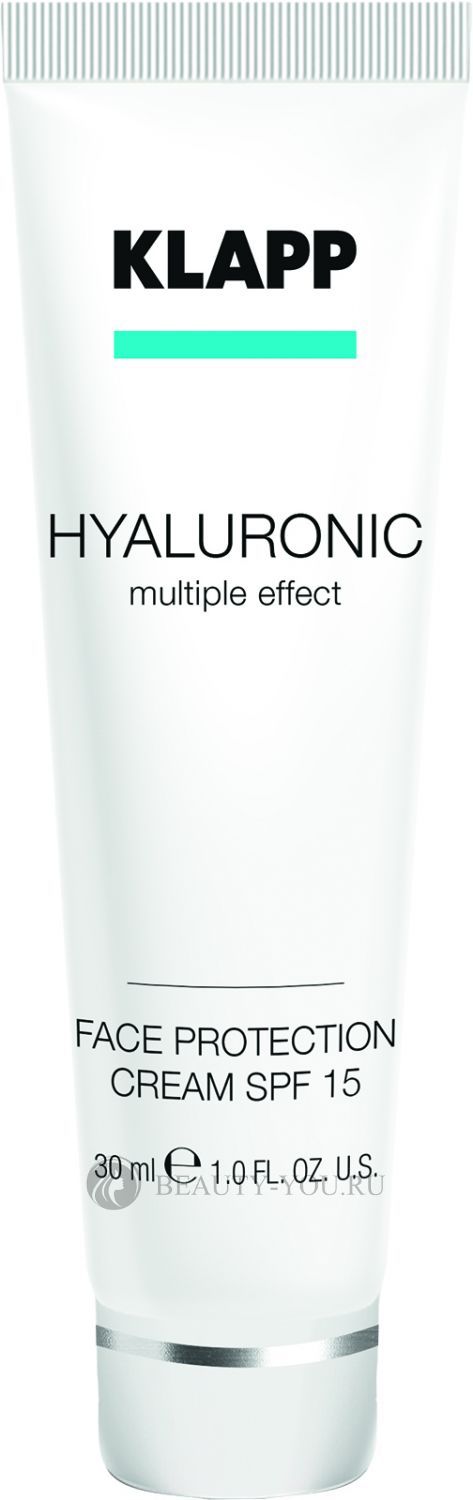 Солнцезащитный крем для лица SPF15  HYALURONIC Face Protection Cream SPF 15 30 мл (Klapp) 2557