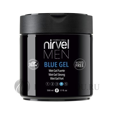 Гель Nirvel Blue Gel для укладки волос сильной фиксации 500 мл (NIRVEL) 6728