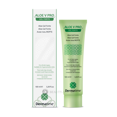 Алоэ гель ФОРТЕ ALOE V PRO Gel FORTE 100 мл  (DERMATIME) (ДЕРМАТАЙМ)