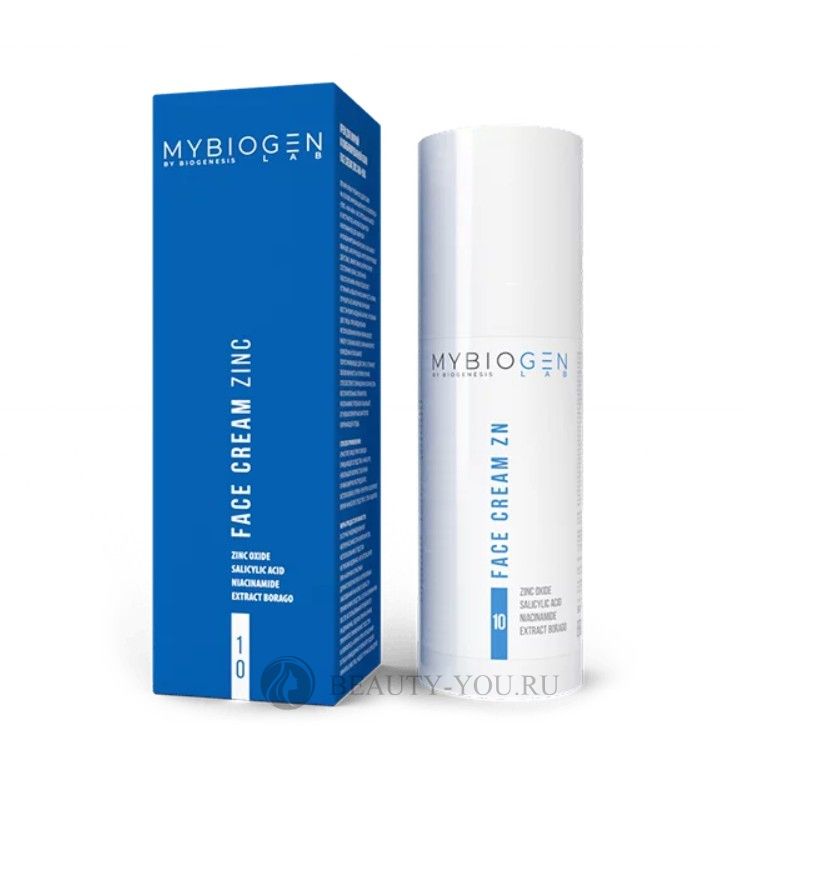 Крем для жирной и комбинированной кожи ZINC Face Cream 10 ZINC (MYBIOGEN) 00702