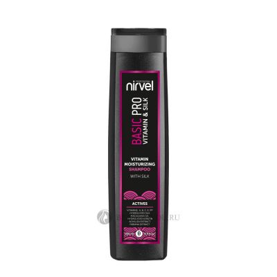 Шампунь увлажняющий с витаминами и шелком/ Vitamin with Silk Basic PRO Nirvel 250 мл