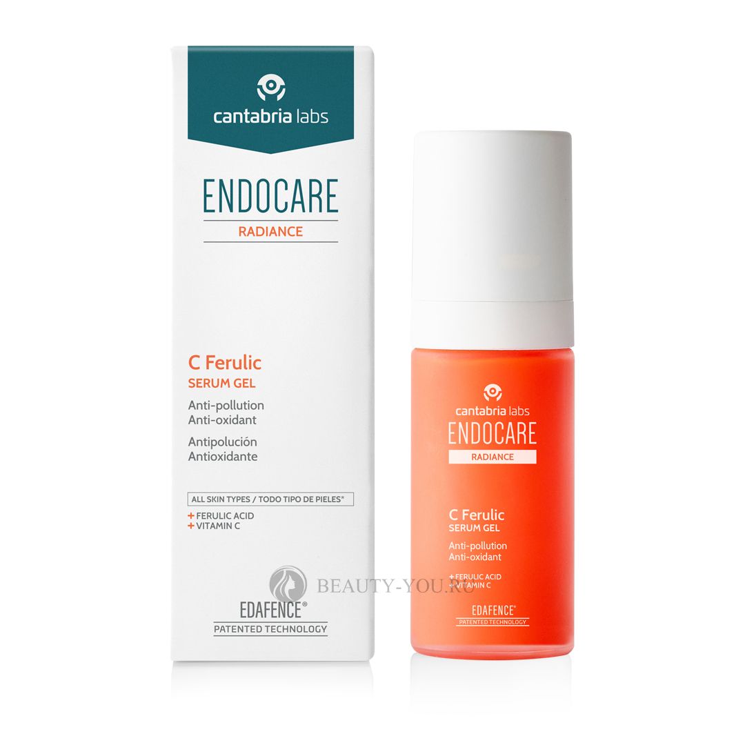 ENDOCARE Radiance C Ferulic Serum Gel (Cantabria Labs) – Защитная антиоксидантная регенерирующая сыворотка-гель с витамином С