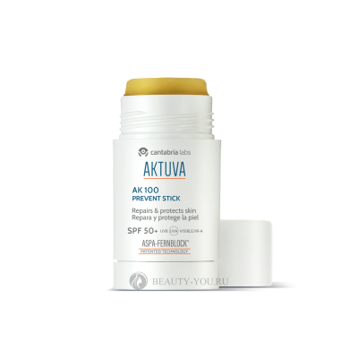 AKTUVA AK 100 Prevent Stick SPF 50+ (Cantabria Labs) – Превент-стик АКТУВА АК 100 СЗФ 50+