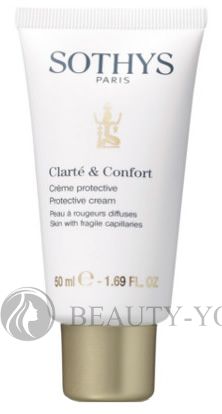 Clarte & Confort Protective Cream - КРЕМ ЗАЩИТНЫЙ CLARTE & CONFORT ДЛЯ ЧУВСТВИТЕЛЬНОЙ КОЖИ И КОЖИ С КУПЕРОЗОМ 50 мл (SOTHYS) 155320