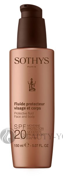 Protective Fluid Face And Body SPF20 Moderate Protection UVA/UVB - МОЛОЧКО С SPF20 ДЛЯ ЛИЦА И ТЕЛА 150 мл (SOTHYS) 160244