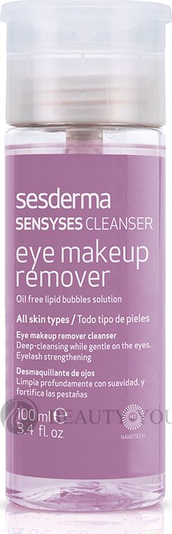 Лосьон для снятия макияжа с глаз для всех типов кожи липосомированный SENSYSES CLEANSER Eye makeup remover, 100 мл СЕСДЕРМА (SESDERMA)  